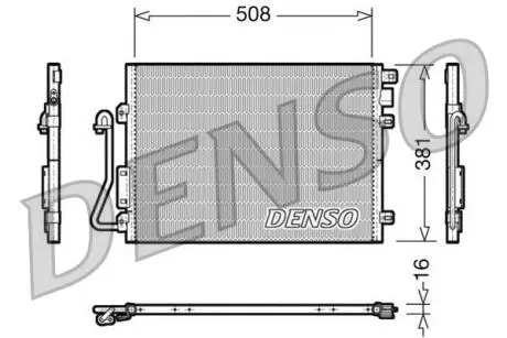Конденсатор, кондиционер DENSO DCN37001
