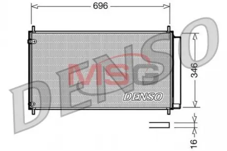 Конденсатор, кондиционер DENSO DCN50022