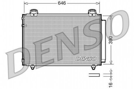 Конденсатор, Кондиціонер DENSO DCN50024 (фото 1)