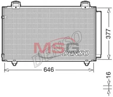 Конденсатор, кондиционер DENSO DCN50043