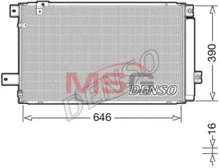 Конденсатор, Кондиціонер DENSO DCN50049