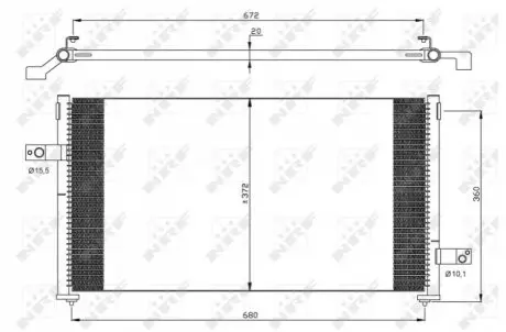 Фото конденсатор, кондиционер NRF 35877 Конденсатор, кондиционер NRF 35877