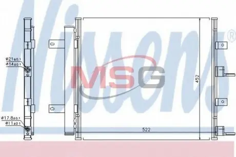 Конденсатор, Кондиціонер NISSENS 940117