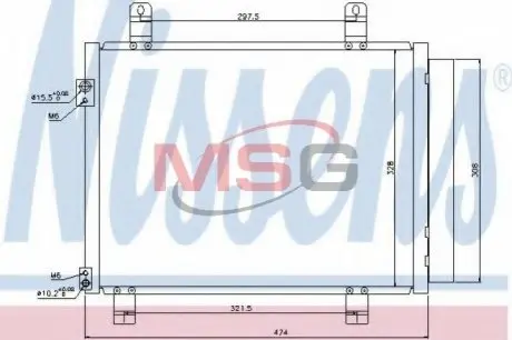Конденсатор, кондиционер NISSENS 940122