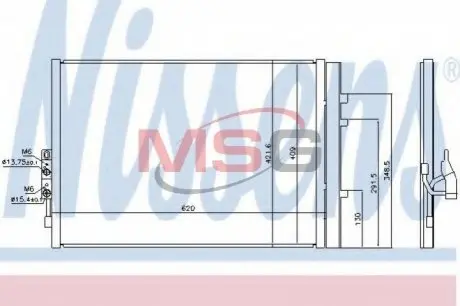 Конденсатор, кондиционер NISSENS 940227