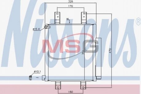 Конденсатор, Кондиціонер NISSENS 940554