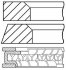 Комплект поршневых колец GOETZE 08-784600-00 (фото 1)
