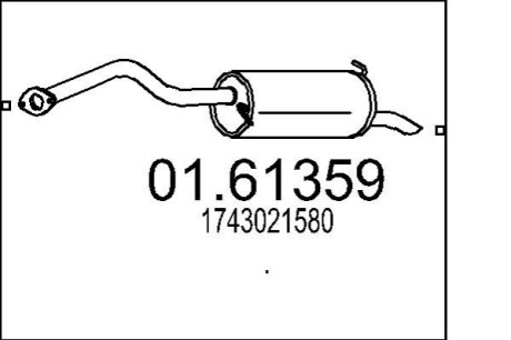 Умик коек. PRIUS 1,5 Л MTS 01.61359