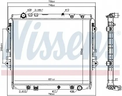 Ч?ДВИГАТЕЛЬ ODNICA TOYOTA NISSENS 606068