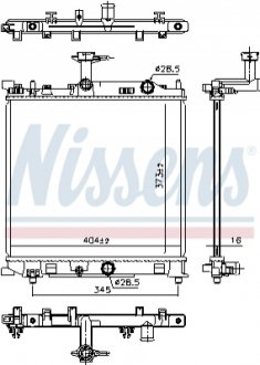 Ч?ODNICA ДВИГАТЕЛЯ SUZUKI NISSENS 641777