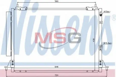 Конденсатор, кондиционер NISSENS 940188