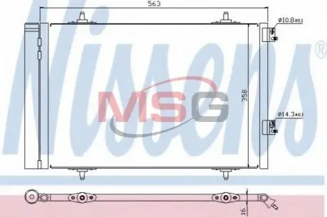 Конденсатор, кондиционер NISSENS 940189
