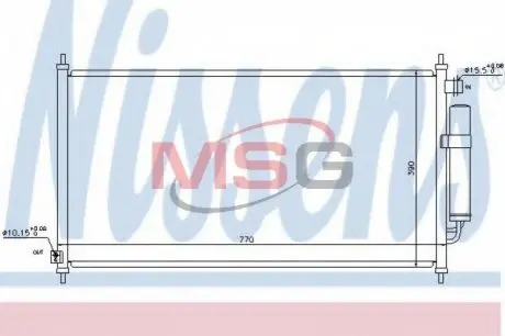 Конденсатор, кондиционер NISSENS 940237