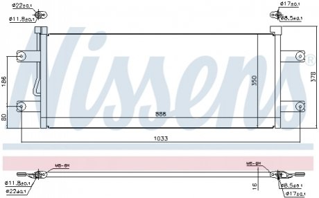 Конденсатор, кондиционер NISSENS 940264