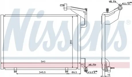 Конденсатор, Кондиціонер NISSENS 940285