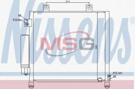 Конденсатор, Кондиціонер NISSENS 940302