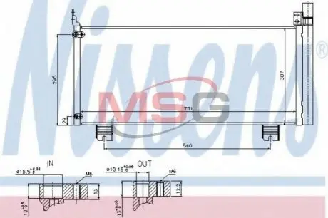 Конденсатор, кондиционер NISSENS 940344