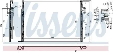 Конденсатор, Кондиціонер NISSENS 940389
