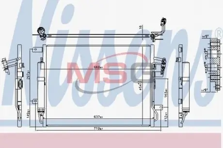Конденсатор, кондиционер NISSENS 940481