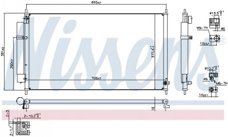 Конденсатор, Кондиціонер NISSENS 940502