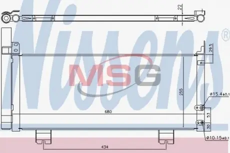 Конденсатор, Кондиціонер NISSENS 940571