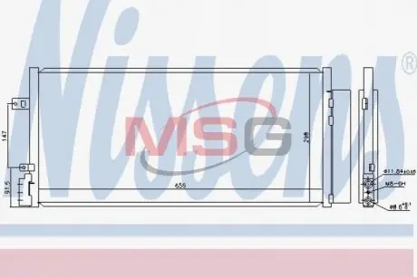 Конденсатор, кондиционер NISSENS 940581