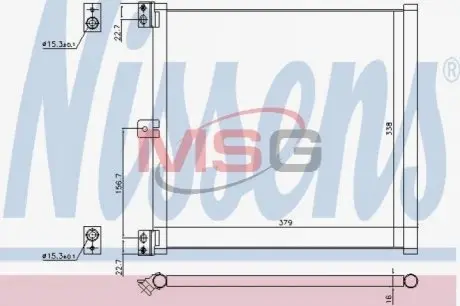 Конденсатор, кондиционер NISSENS 940703