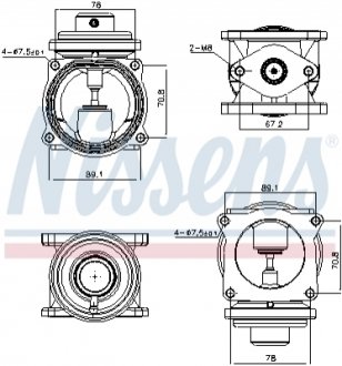 ZAWУR EGR VW TOUAREG 02- NISSENS 98295 (фото 1)