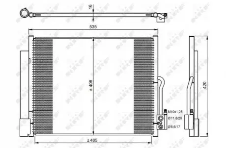 Конденсатор, кондиционер NRF 350053