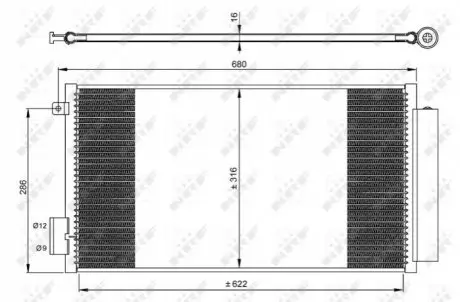 Конденсатор, кондиционер NRF 350061