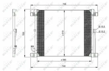 Конденсатор, кондиционер NRF 350099
