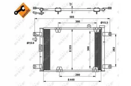 Конденсатор, кондиционер NRF 35768