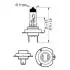 ?AR?WKA H18 65 Вт ДЛИТЕЛЬНЫЙ СРОК СЛУЖБЫ PHILIPS 12643LLC1 (фото 3)