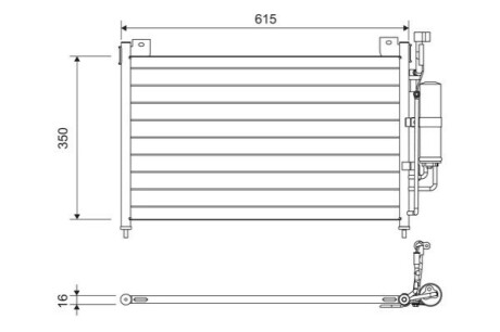 Конденсатор, кондиционер Valeo 814038