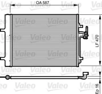 Конденсатор, кондиционер Valeo 814184