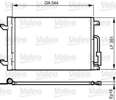 Конденсатор, кондиционер Valeo 814198