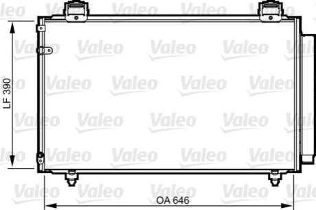 Конденсатор, кондиционер Valeo 814208