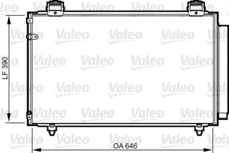 Конденсатор, кондиционер Valeo 814208