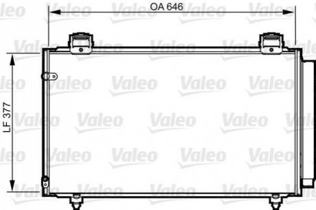 Конденсатор, кондиционер Valeo 814210 (фото 1)