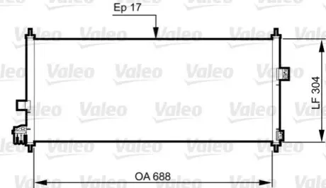 Конденсатор, кондиционер Valeo 814328