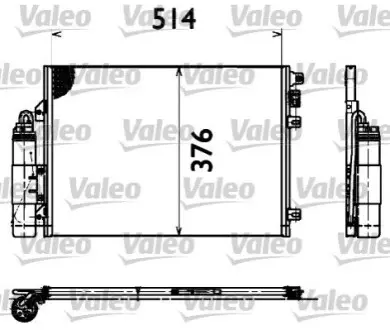 Фото конденсатор, кондиционер Valeo 817428 Конденсатор, кондиционер Valeo 817428