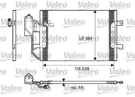 Конденсатор, кондиционер Valeo 817659