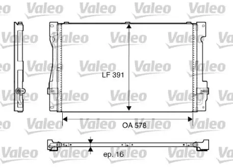 Конденсатор, кондиционер Valeo 817675