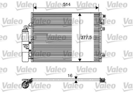 Конденсатор, кондиционер Valeo 817827 (фото 1)