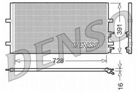 Конденсатор, кондиционер DENSO DCN10017