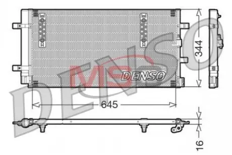 Конденсатор, кондиционер DENSO DCN32060