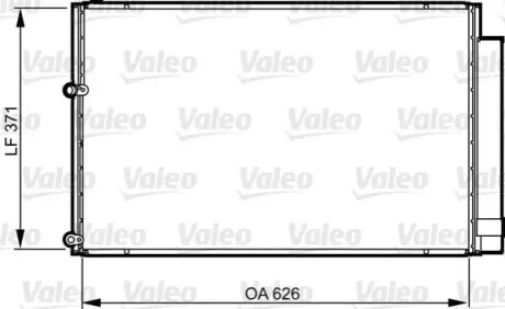 Конденсатор, кондиционер Valeo 814158