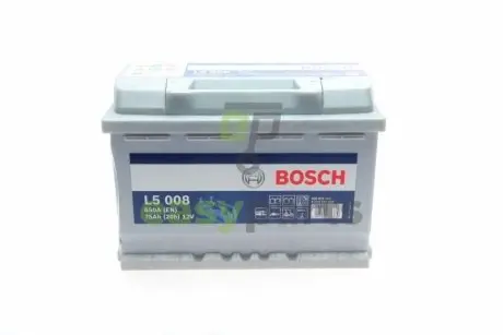 Фото 1 - акумуляторна батарея 75Ah/650A (278x175x190/+R/B13) Водний транспорт/Кемпінг/Гольф-кар BOSCH 0 092 L50 080 Акумуляторна батарея 75Ah/650A (278x175x190/+R/B13) Водний транспорт/Кемпінг/Гольф-кар BOSCH 0 092 L50 080 (фото 1)