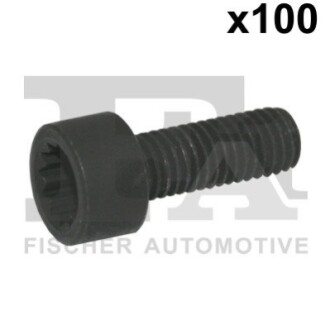 Болт з головкою системи TORX з чорного металу Fischer Automotive One (FA1) 982-T08-222.100 (фото 1)