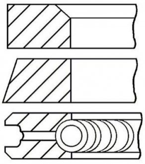 Комплект поршневих кілець GOETZE 08-295300-00